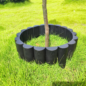 Usine directe bois plastique Composite écologique Durable Ranch jardin bordure clôture comme isolation ceinture herbe pierre mimétisme - Product Image 4