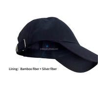 Casquette de baseball sportive 5 panneaux anti-ondes électromagnétiques avec doublure en tissu argenté, protection contre les radiations, respirante et imperméable – Vente en gros