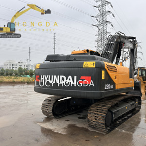 รถขุดฮุนได รุ่น 220-9S พร้อมบุ้งกี๋ขุดดิน อุปกรณ์ก่อสร้างมือสอง - Product Image 5