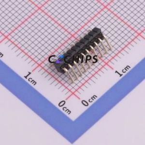 1271WR-10P Pin Header Bent Lead Through Hole,P=1.27mm Connector 1x10P 1.27mm Pin Header Right Angle Insert - Product Image 2