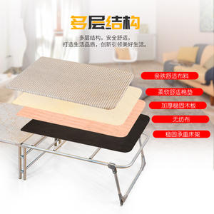 Lit pliant simple en métal 185x60/70/80/90x35 cm pour adultes et personnes âgées avec cadre renforcé et design pliable - Product Image 2