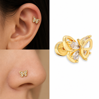 ZUOLA Bijoux de Piercing Corporel en Gros Plaqué Or 18K CZ 5A Hypoallergénique Cartilage Nez Lèvre Fournisseur en Gros