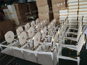<span class=keywords><strong>2022</strong></span> Chaises de mariage modernes en velours crème avec location durable en acier inoxydable pour l'extérieur Logo de l'entreprise Salon Appartement - Product Image 6