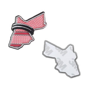 Autocollant de téléphone en émail avec emblème du pays de Jordanie, en stock, autocollants personnalisés, drapeau, carte, plaque métallique, <span class=keywords><strong>badge</strong></span> d'épingle du Moyen-Orient - Product Image 3