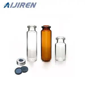 10ml Borosilicate Glass Amber 20mm Crimp top aluminum cap PTFE butyl Septa Silicone Liner Chromatography headspace Vial