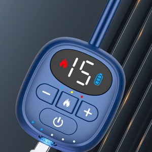 Collier pendentif électrique, masseur EMS, 15 niveaux d'impulsions électriques, 4 niveaux de chauffage, double impulsion, compresse chaude pour les douleurs musculaires - Product Image 4