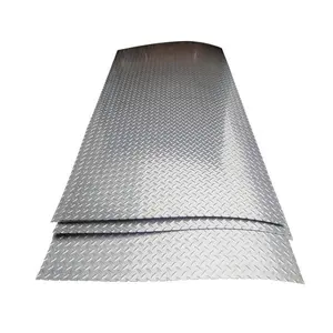 Sheet Plate 316 304 201 430 Decorative Stainless Steel 2mm Checkered Plate Plate Sheet Non-Slip Stainless Steel Sheet