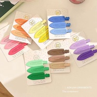 Nouveauté simple mode pinces à cheveux ensemble de 3 épingles à cheveux dégradé de couleur 6.5cm petits clips en métal pour filles accessoires de cheveux