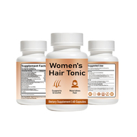 Compléments alimentaires pour la croissance des cheveux avec thiamine, biotine, acide pantothénique, favorisent une croissance capillaire saine pour les cheveux clairsemés des femmes, OEM en vrac