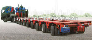 Essieu de direction hydraulique, semi-remorque à plateau bas à forte charge/remorque modulaire/véhicule spécial transportant des charges lourdes - Product Image 3