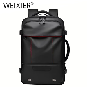 Neuer Anpassbarer Günstiger Langlebiger PU-Mode Wasserdichter Unisex Herren Business Freizeit Großvolumiger Diebstahlsicherer Laptop-Rucksack - Product Image 1
