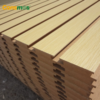 1220*2440*18mm MDF fendu de panneau de latte de couleur solide pour la décoration murale