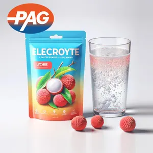 Private Label Chinese Magical Fruit Litchi Keto Electrolyte Powder Supplement Energizing Energy Drink Powder