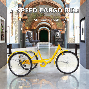 Bici da carico <span class=keywords><strong>a</strong></span> pedale <span class=keywords><strong>a</strong></span> 3 ruote <span class=keywords><strong>a</strong></span> 7 marce diretta in fabbrica per adulti - Product Image 1