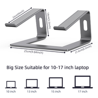 Soporte desmontable ergonómico Riser Metal aleación de aluminio Notebook plegable aluminio Dj escritorio portátil soporte para Macbook