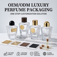 Botol Parfum 100 ml Dengan Kotak Botol Parfum Kaca Mewah Botol Parfum Kaca Semprot