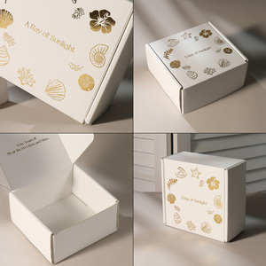 <b>Small</b> Luxury Custom Corrugated <b>Cardboard</b> Jewelry <b>Box</b> Set Luxury Paper <b>Gift</b> Packaging for Jewelry - Product Image 2