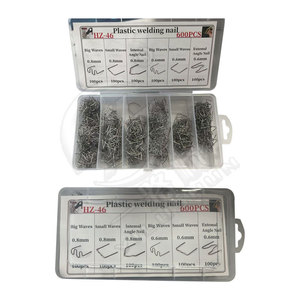Clous de soudure en plastique Xinyida 600 pièces HZ-46 pour la réparation de pare-chocs automobiles, avec différentes tailles et types, en emballage boîte - Product Image 3