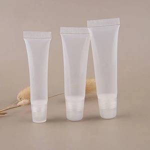 Venta al por mayor de plástico claro bálsamo labial botella de embalaje 8ml 10ml brillo de labios tubo para apretar - Product Image 2