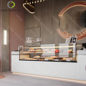 ร้านกาแฟธีมสีชมพู เฟอร์นิเจอร์ร้านค้าสั่งทำ เคาน์เตอร์กาแฟ ชา ร้านอาหารหินอ่อน ชุดโต๊ะเก้าอี้บูธ - Product Image 2