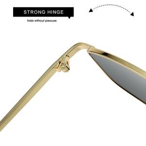 Солнцезащитные очки в стиле Y2K, металлическая оправа, защита от ультрафиолета UV400, антибликовое покрытие, полнорамные дизайнерские очки для мужчин и женщин - Product Image 5