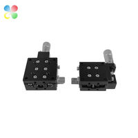 Étape linéaire manuelle de 25mm en aluminium JCX-25 de C & K avec le guide croisé de rouleau pour les instruments optiques