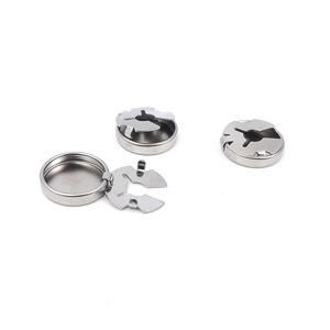 Botones de Puño Redondos de Acero Inoxidable para Camisa de Hombre, Accesorios para Uso Diario AN-832 - Product Image 2