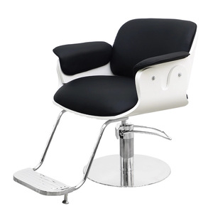 Ajustable en Altura 360° °   Sillón de Barbero Giratorio de Cuero, Silla de Estilismo Moderna y Ecológica <span class=keywords><strong>para</strong></span> Peluquería y Barbería - Product Image 1