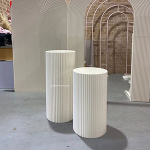 New Arrival Elegant Modern Wooden Pedestal Display <b>Stand</b> | Wholesale Party Event <b>Plinth</b> for Cake Floral Balloon Decorations - Product Image 1