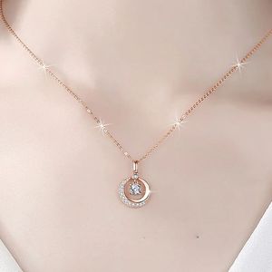 Collar con Colgante de Moissanita D en Oro Rosa Real de 18K Personalizado para Mujer, Cadena de Joyería Sólida Au750 de Moda - Product Image 2