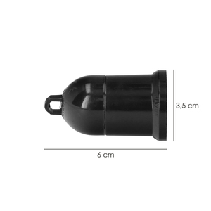 Portalampada E-27 a vite da 4 Ampere, nero. - Product Image 2