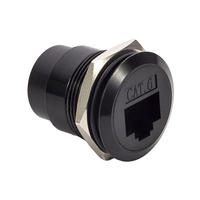 Adaptateur USB Type-C RJ45 SETO, module Ethernet femelle Cat6, installation sur panneau, connecteur étanche