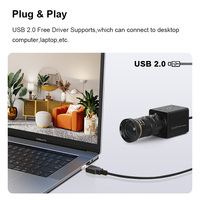 Cámara USB Mini 4K 5600 IMX415 8MP con Lente Varifocal Óptico CS de 10x 5-50mm, 3840x2160 30fps UVC para Visión Industrial