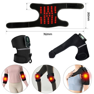 Genouillère chauffante infrarouge avec contrôle numérique, thérapie thermique, protection des articulations, unisexe, noir - Product Image 4