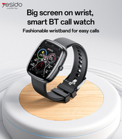 Montre Intelligente Yesido IO22 avec Grand Écran Couleur de 1,83 Pouce, Notifications en Temps Réel, Détection de Santé et Appels Bluetooth