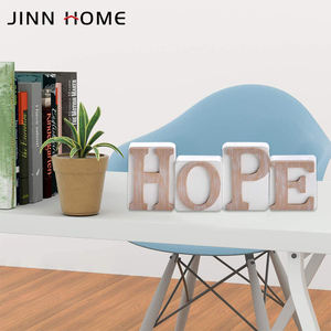 Rustica Freestanding Aqua appeso MDF ritaglio di parola arte dipinta parola decorazione segno con tema d'amore per tavoli e decorazioni per la casa - Product Image 6