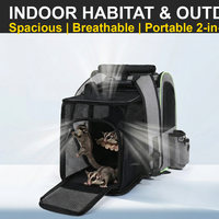 Sac à dos extensible pour transport d'oiseaux, écureuils et aigrettes - Sac de voyage pliable en nylon Oxford pour animaux de compagnie avec rideau d'ombrage