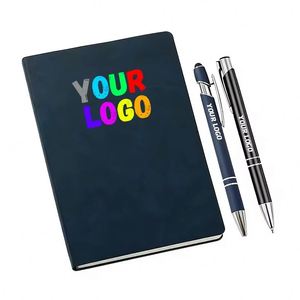 Custom Business <b>A5</b> Office Gift Wholesale Can Print Logo Soft Leather Thickened Simple Notebook - Product Image 1