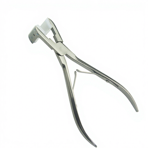 TEEJAY Titanium Black Tape-In Hair Extension Stainless Steel Salon Plier with Silicone Tape OEM - Product Image 6