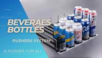 Présentoir à boissons avec capteur électronique Étui à cigarettes Étagère de supermarché Snus Cans Serrure fixe Poussoir à boissons