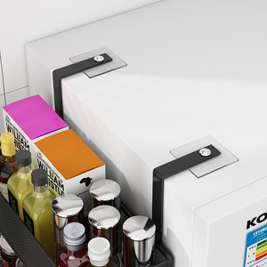 Tủ lạnh màu đen kệ móc bên tường treo giá - Product Image 3