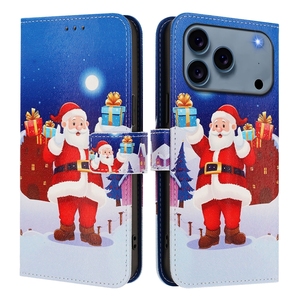 Merry Xmas <span class=keywords><strong>Santa</strong></span> Claus Wallet Funda de cuero para Iphone 17 Air 16E 16 Pro Max 15 14 Plus 13 Mini Christmas Tree Gift Flip Cover - Product Image 6