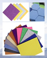 Dalles acoustiques en fibre de polyester de petite taille 120x60 CM, panneaux de traitement acoustique en feutre PET pour studio, maison, bureau, décoration