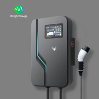 Nuevo Cargador de Pared Inteligente para Vehículos Eléctricos, 7KW, Trifásico, Estación de Carga CA, OCPP, Balanceo Dinámico de Carga, RFID Tipo 2, WiFi, IP65