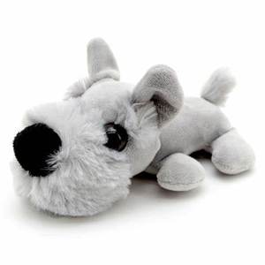 Juguete de peluche de perro <span class=keywords><strong>Schnauzer</strong></span> gris de tamaño <span class=keywords><strong>pequeño</strong></span> realista - Product Image 4