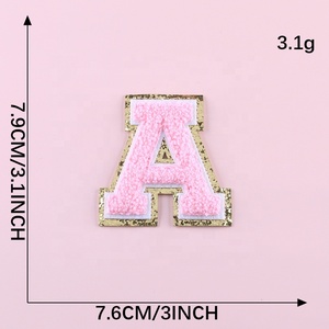 Venta al por mayor 26 letras inglesas Chenille bordado parche - Product Image 4