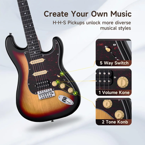 Guitarra Eléctrica <span class=keywords><strong>MOOER</strong></span> MSC10 Serie Pro, 6 Cuerdas, Madera de Aliso 38, Diapasón de Ébano, Acabado Sunburst, Impuestos Incluidos, Solo 1 Restante - Product Image 3