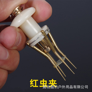 Kdhu Copper Bloodworm Clips Pure Copper Plastic Head Freshwater Fishing Carp Bottom Fishing Tackle - Product Image 2