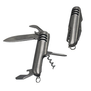 أداة متعددة الاستخدامات 7 في 1 من الفولاذ المقاوم للصدأ، سكين جيب فضي متين، تصنيع حسب الطلب، سكاكين جيب بالجملة - Product Image 1