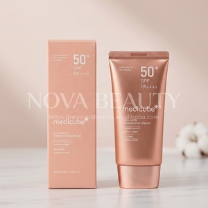 Protector Solar Reafirmante de Colágeno con Ácido Hialurónico SPF 50, <span class=keywords><strong>Crema</strong></span> Solar Iluminadora, Producto Más Vendido de Medicuube - Product Image 1